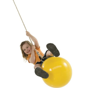 Buoy Ball LARGE - 51cm Swing with Adjustable Rope - Yellow