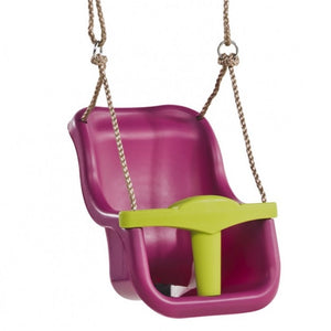 Baby Seat Luxe With Ropes Purple/Lime