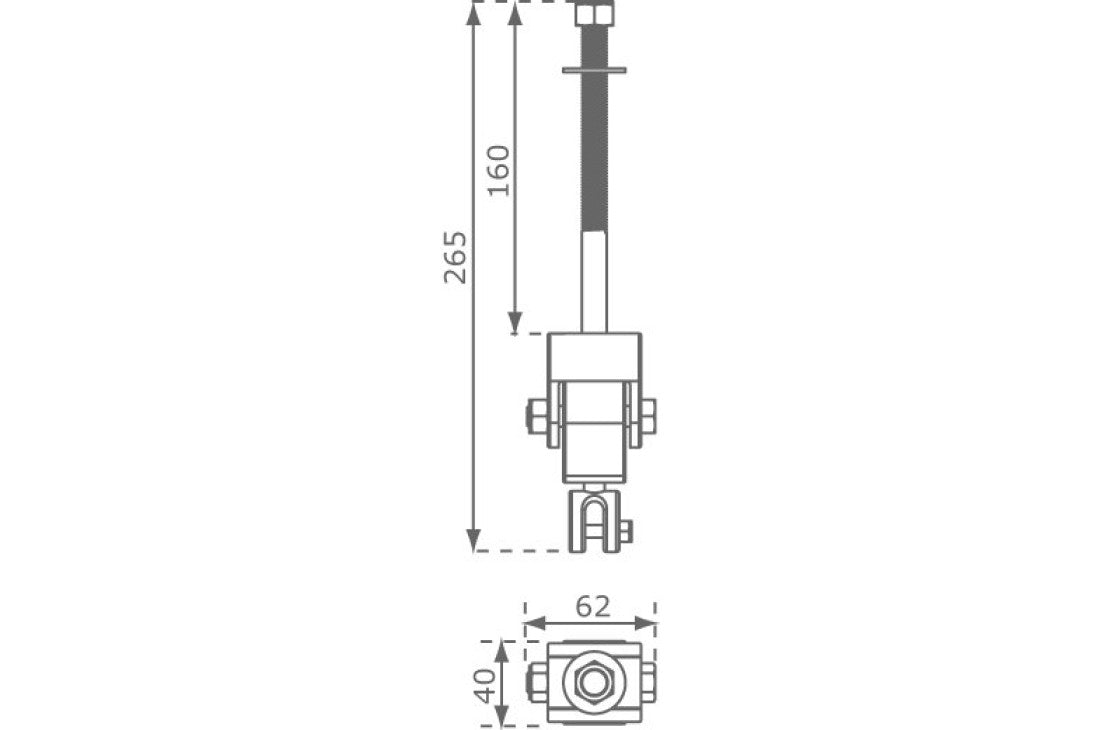 Heavy Duty Galvanised Swing Hook