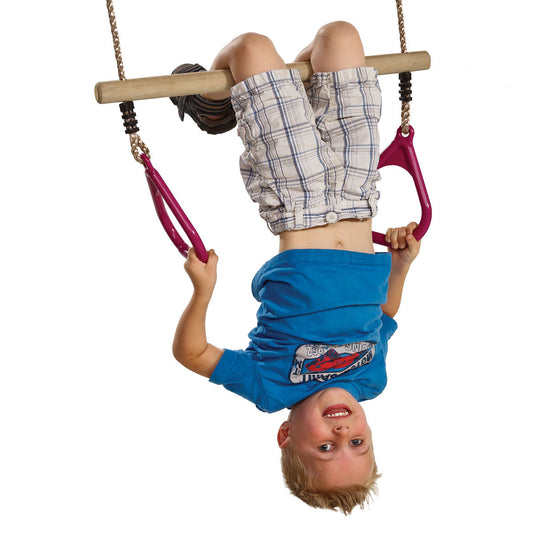 Trapeze with Plastic Rings RED