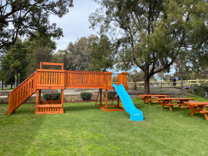 Double Play Fort with Fibreglass Slide