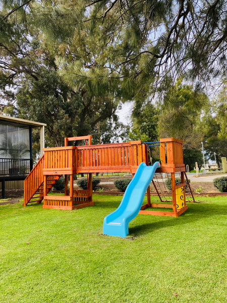 Double Play Fort with Fibreglass Slide