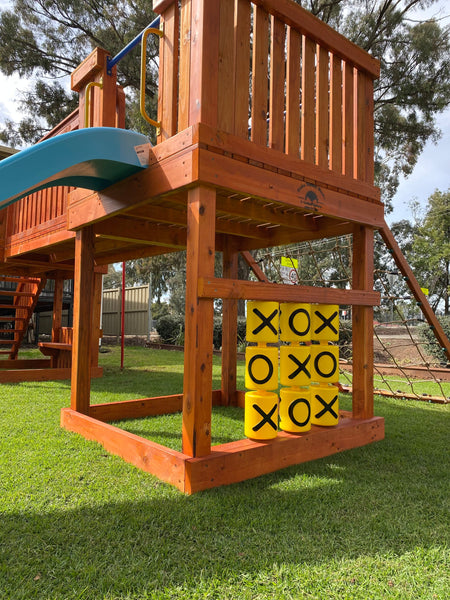 Double Play Fort with Fibreglass Slide