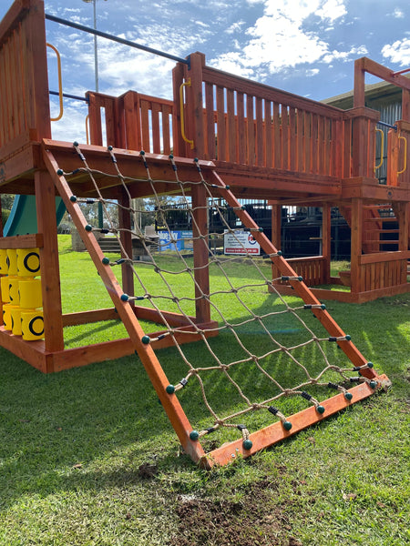 Double Play Fort with Fibreglass Slide