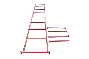 Monkey Bars RED With Step Rails